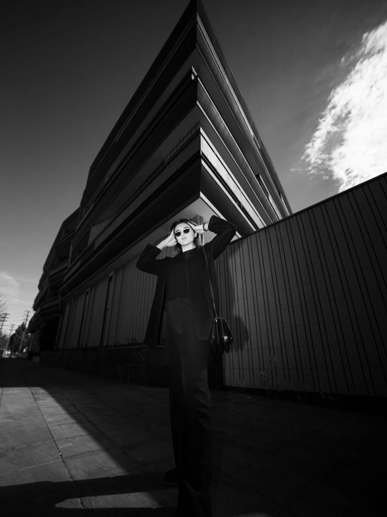 Fumiko Nakata photographed on location at the Kitakanto Civic Library, 2019.